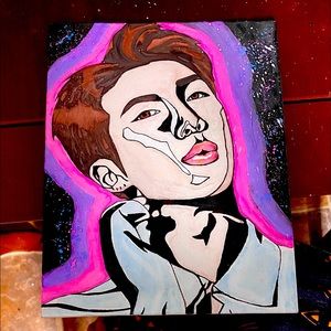 BTS wall art painting | homemade: RM
